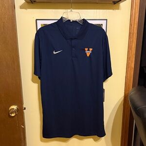 Nike Dark Blue Polo with Orange Emblem UNVA Dardin